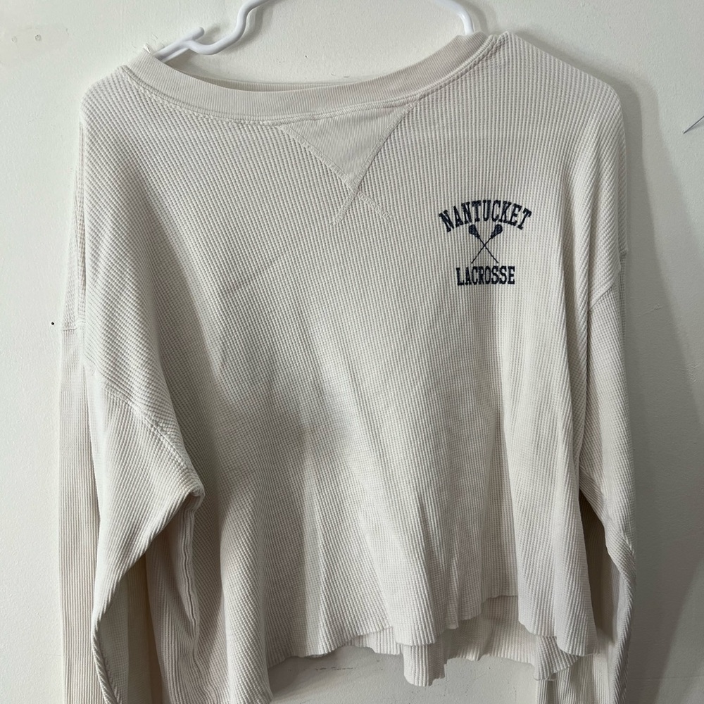 Brandy Melville Nantucket Lacrosse waffle top